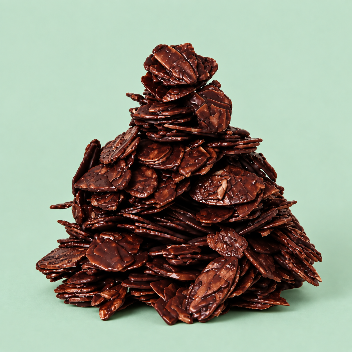 Bouchée pyramide d’amandes grillées.