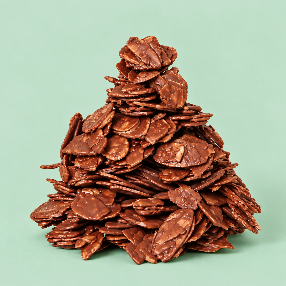 Bouchée pyramide d’amandes grillées.