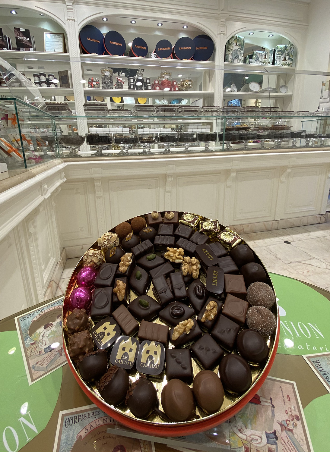 Chocolats assortis - Boîte ronde